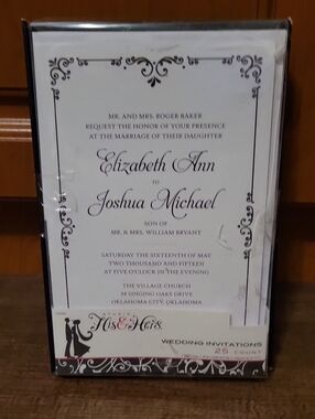 New In Box: Studio His & Hers Wedding  Invitations - 25 Count